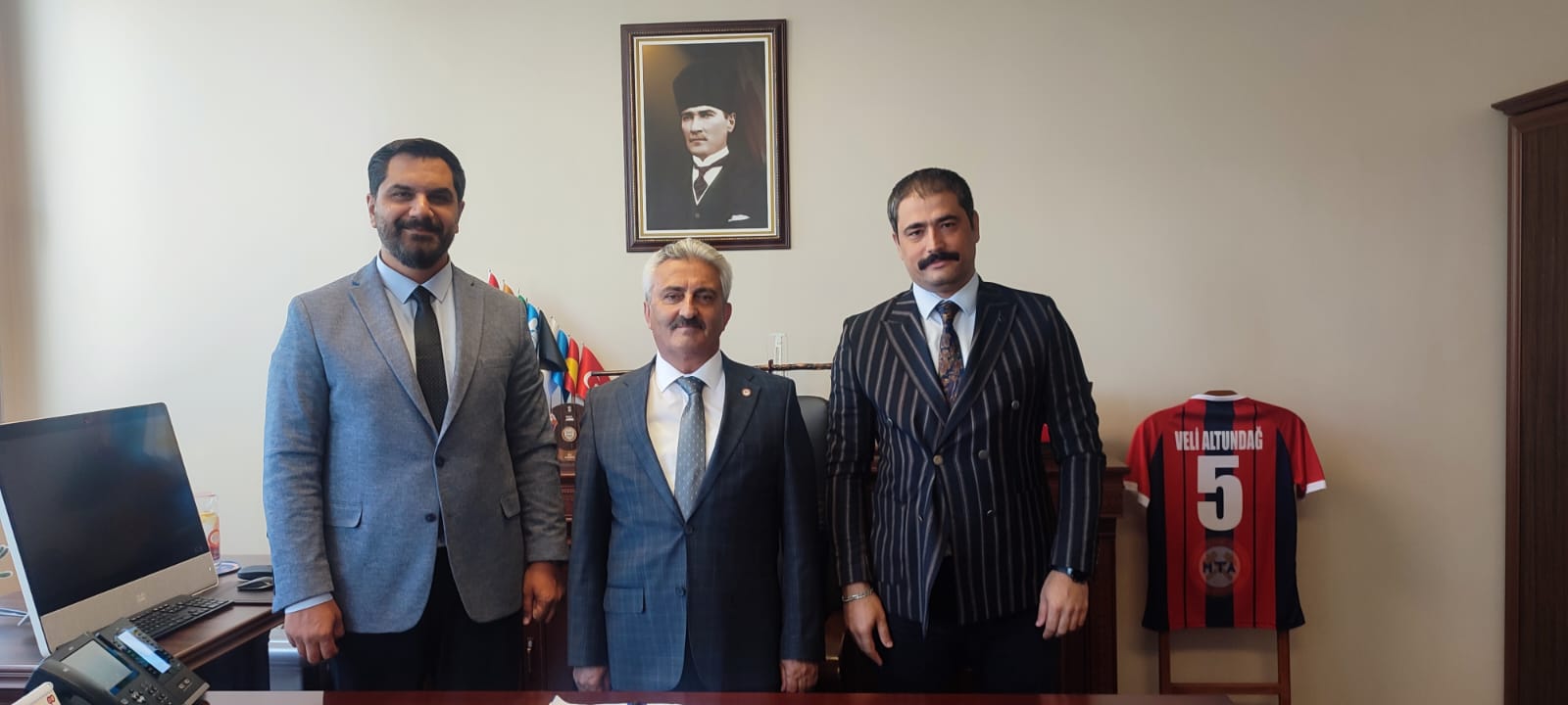 MTA Genel Müdür Yardımcısı Sayın Veli ALTUNDAĞ Beyefendiye ziyarette bulunduk