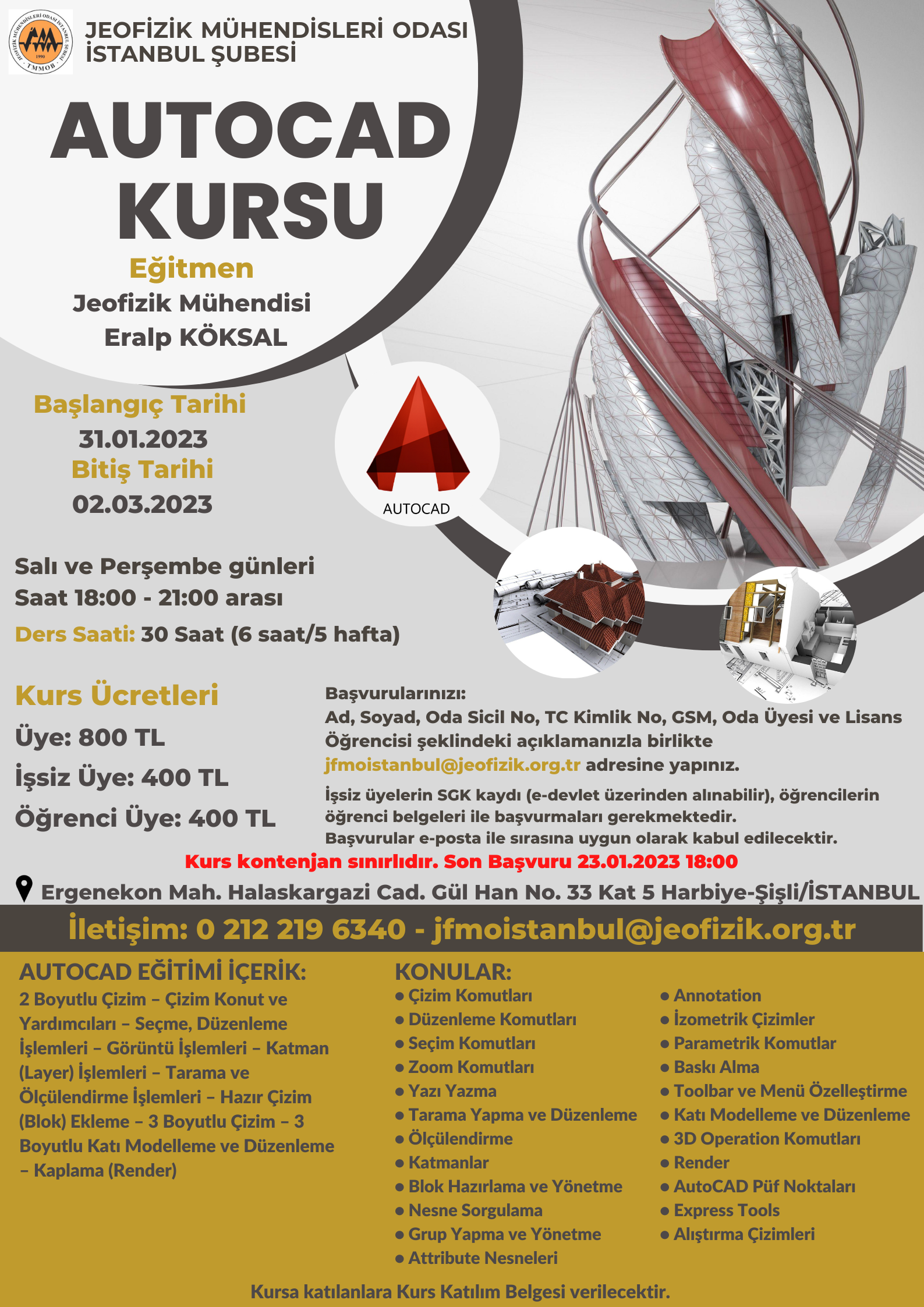 AUTOCAD KURSU