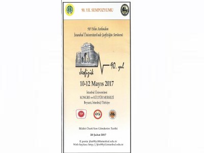 1012MAYIS 2017 "90 YILIN ARDINDAN İSTANBUL ÜNİVERSİTESİNDE JEOFİZİĞİN SERÜVENİ" SEMPOZYUMU
