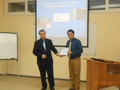 YAPI İNCELEMELERİNDE JEOFİZİK MÜHENDİSLİĞİNİN ÖNEMİ KONULU SEMİNER YAPILDI