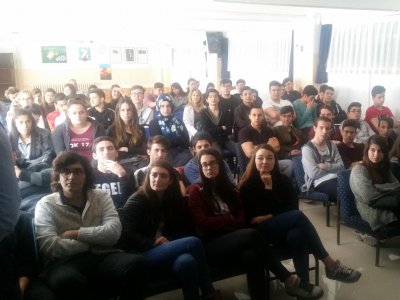 SIDIKA RODOP ANADOLU LİSESİ`NDE MESLEKİ TANITIM VE TEEL AFET BİLİNCİ EĞİTİMİ SEMİNERLERİ VERİLDİ
