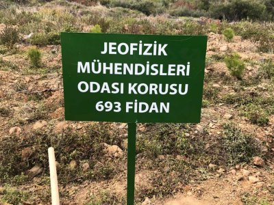 EGE ORMAN VAKFI JEOFİZİK MÜHENDİSLERİ ODASI KORUSU FİDAN DİKİMİ