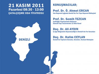 PANEL 21 KASIM 2011 DENİZLİ YERLEŞİM ALANLARINDA YERYAPIDEPREM ETKİLEŞİMİ