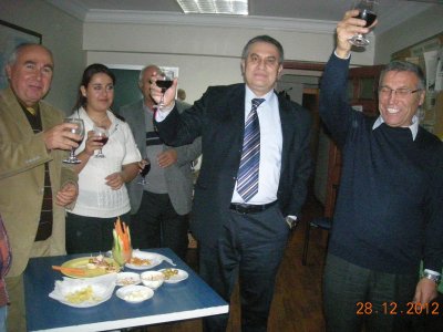 YENİ YIL KOKTEYLİ YAPILDI