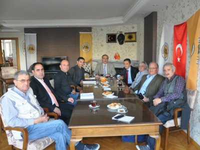 <BR>KTMMOB TEMSİLCİLERİ ODAMIZI ZİYARET ETTİ