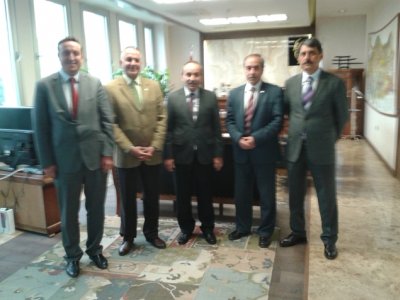 <BR>MTA GENEL MÜDÜRÜ SN YUSUF ZİYA COŞAR MAKAMINDA ZİYARET EDİLDİ